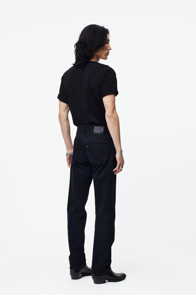 STRAIGHT LEG BLACK JEANS MICKKEUS
